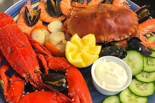 Lobster Seafood Platter, Cape Breton Island