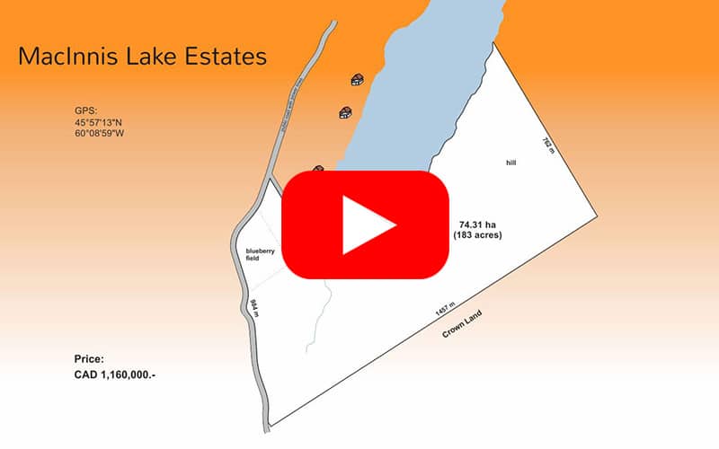 Map of MacInnis Lake Estates