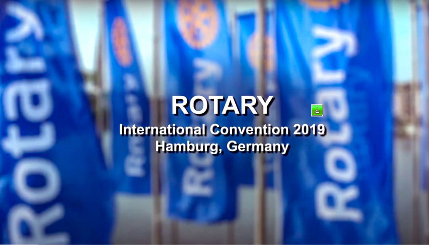 Rotary Intern. Convention 2019 in Hamburg, Germany with Rolf Bouman
